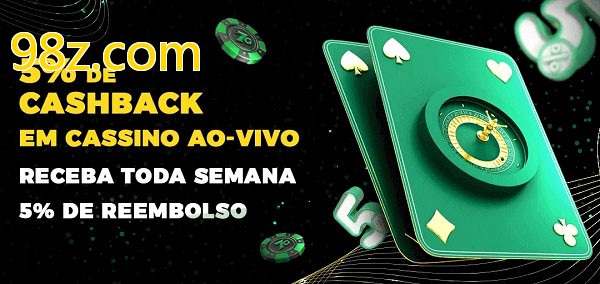 Promoções do cassino ao Vivo 98z.com